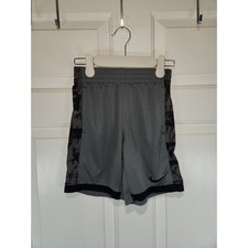 Boy's Sz S Nike Dri Fit Grey Patterned Athletic Shorts As Is