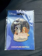 PALM Lady And The Tramp Bella Notte Jumbo Pin Disney Pin Signature Edition 500