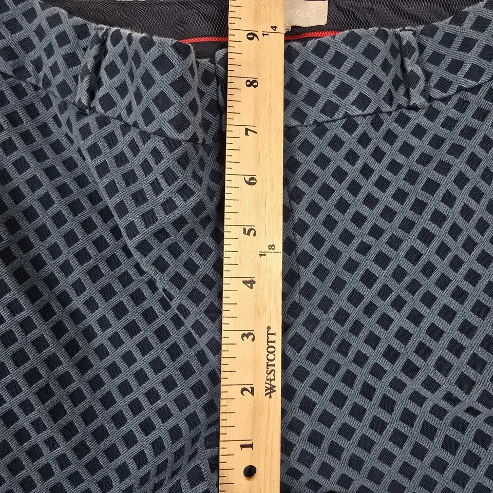  Pantalones informales Banana Republic azules para mujer talla 8 azul estampado de diamantes  Foto 4 de 4