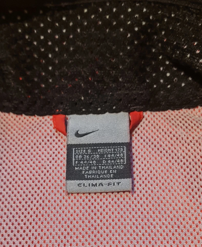 Vintage Nike Clima Fit Damen Trainingsjacke Track Jacket 00ies Gr. S Orange - Bild 3 von 4