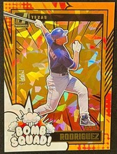 Alex Rodriguez Card - Bomb Squad 💣 Orange Ice /75 - Texas Rangers Baseball Card