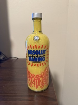 Absolut Haring Bottle Limited Edition 1 Liter Painted In US Keith Haring Bottle