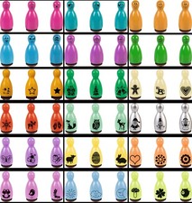 Heyda 3er Set Stempel Figuren (Weihnachten, Ostern, Smileys, Tiere, Blumen etc.)