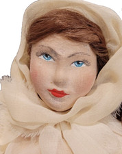 Vintage USSR Doll Soviet Toy Factory 10.5" Tall Hard To Find