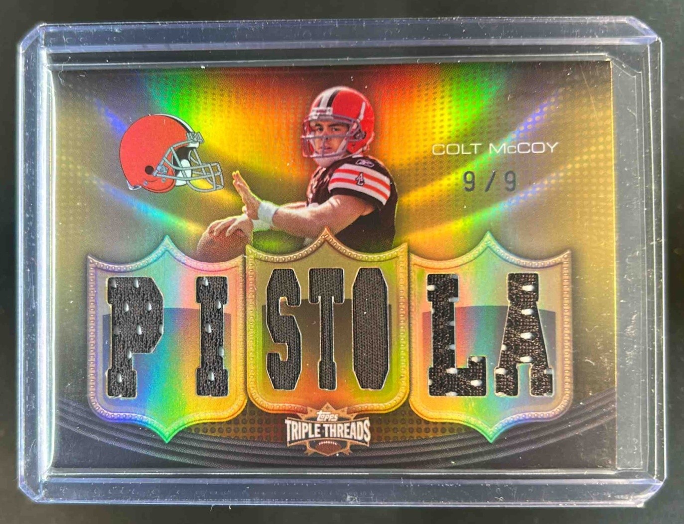 Colt McCoy Topps Triple Threads Relics #39 Gold