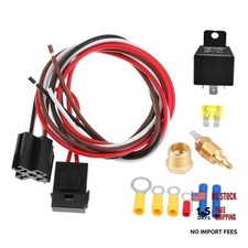 Electric Fan Relay Kit 40 Amp Cooling Fan Relay Thermostat Kit Temperature Electric Fan Relay Kit 40 Amp Cooling Fan Relay Thermostat Kit Temperature