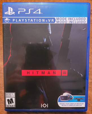 HITMAN 3 III Sony PlayStation 4 COMPLETE PSVR VR Stealth PS4 RARE CIB WORKS 2021