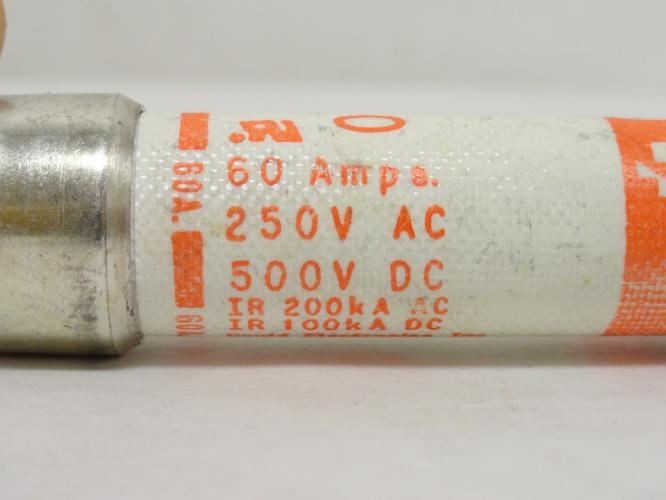 181526 New-No Box; Ferraz A2Y60-1 Amp-Trap Fuse; 60A; 250VAC; 500VDC; Type: 1