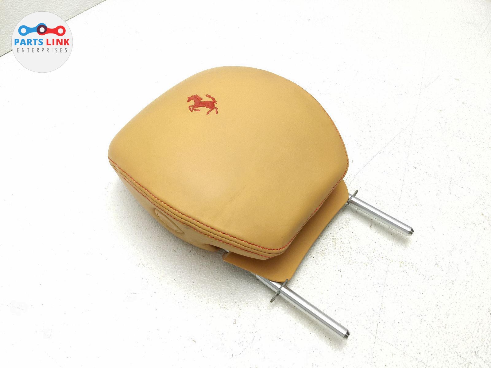 12-14 FERRARI CALIFORNIA FRONT LEFT SEAT HEADREST HEAD REST SUPPORT TAN/RED F149