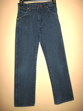 Wrangler Boys Cowboy Cut Denim Blue Jeans Sz. 12R 13MWZ