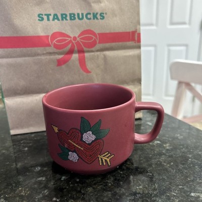 2018 Starbucks Valentine s Day Double Hearts Arrow Coffee Mug - 12 oz