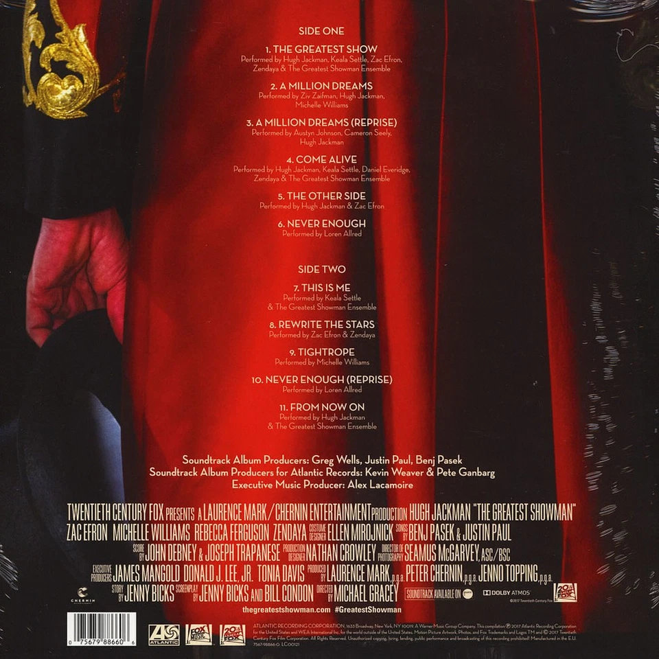 V.A. - OST The Greatest Showman (Vinyl LP - 2018 - EU - Original) - Bild 2 von 2