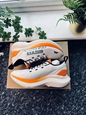 Steve Madden Elevate 2 Trainers UK 4 White Orange Chunky Sneakers BNIB