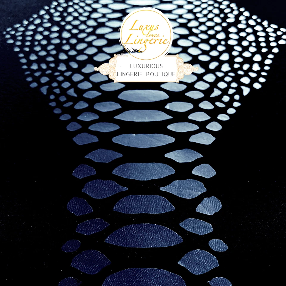 Snake Shimmer Overknees de Wolford negro brillante aspecto de reptil Foto 3 de 3