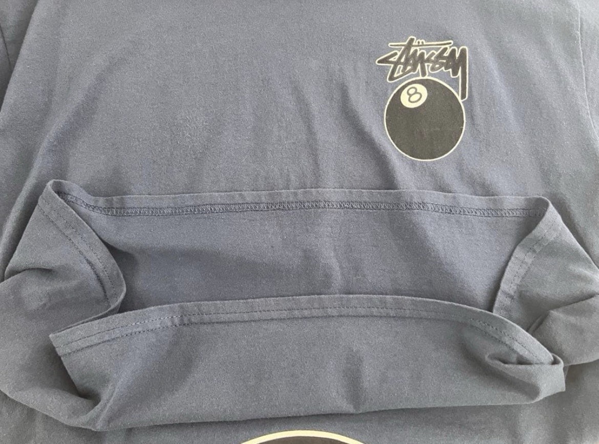 Vintage 90s Stussy 8 Ball T Shirt XL Made in USA Single Pocket