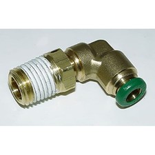 Camozzi, 6520-04-04, Fitting, Airline, US, 90 Elbow, 1/4" OD Tube x 1/4" MPT