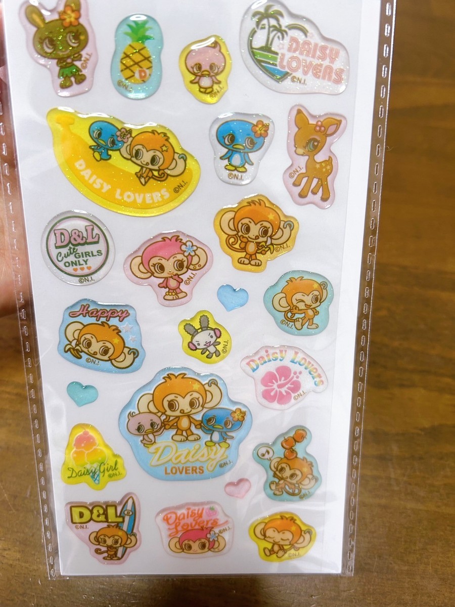 Daisy Lovers Sticker & Seal Book Set Kawaii Y2K Heisei Retro