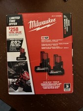Milwaukee M12 High Output XC5.0 Lithium-Ion Battery Pack - Red 48-11-2450 