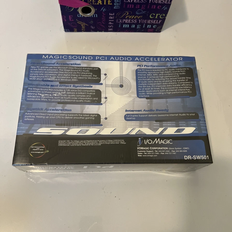 I/O MagicSound  PCI Soundcard DR-SW501 Vintage &Rare Product-Factory Sealed   - Image 3 of 4