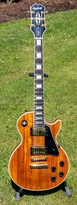 Epiphone Les Paul Custom Koa Electric LIMITED EDITION With Case,Strap Locks