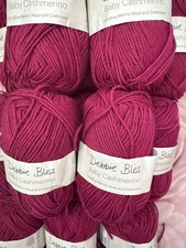 Debbie Bliss Baby Cashmerino 10X50g Skeins Luxury Merino Cashmere Yarn Fuchsia