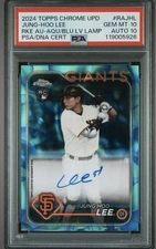 2024 Topps Chrome Jung-Hoo Lee Rookie Auto Aqua Blue /75 PSA 10 SSP