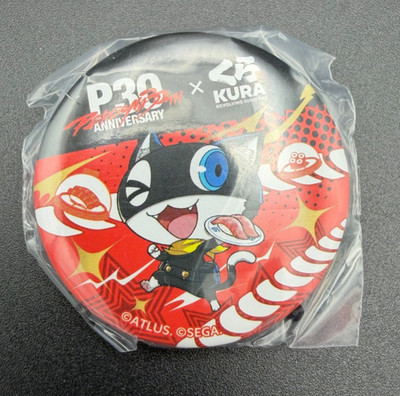 Persona 30th Anniversary Kura Sushi Persona 5 Morgana Pin Badge Button