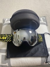 Polisi adult size sliver mirror dome-shaped anti-fog ski goggles