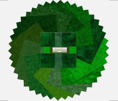 #ad #ad Emerald Forest 42 5quot; Squares Wilmington Prints Shades of Green $14.00