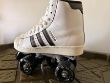Women s Girls Size 5.5 Adidas Superstar 82 Roller Skates White Retro 80 s JS4038
