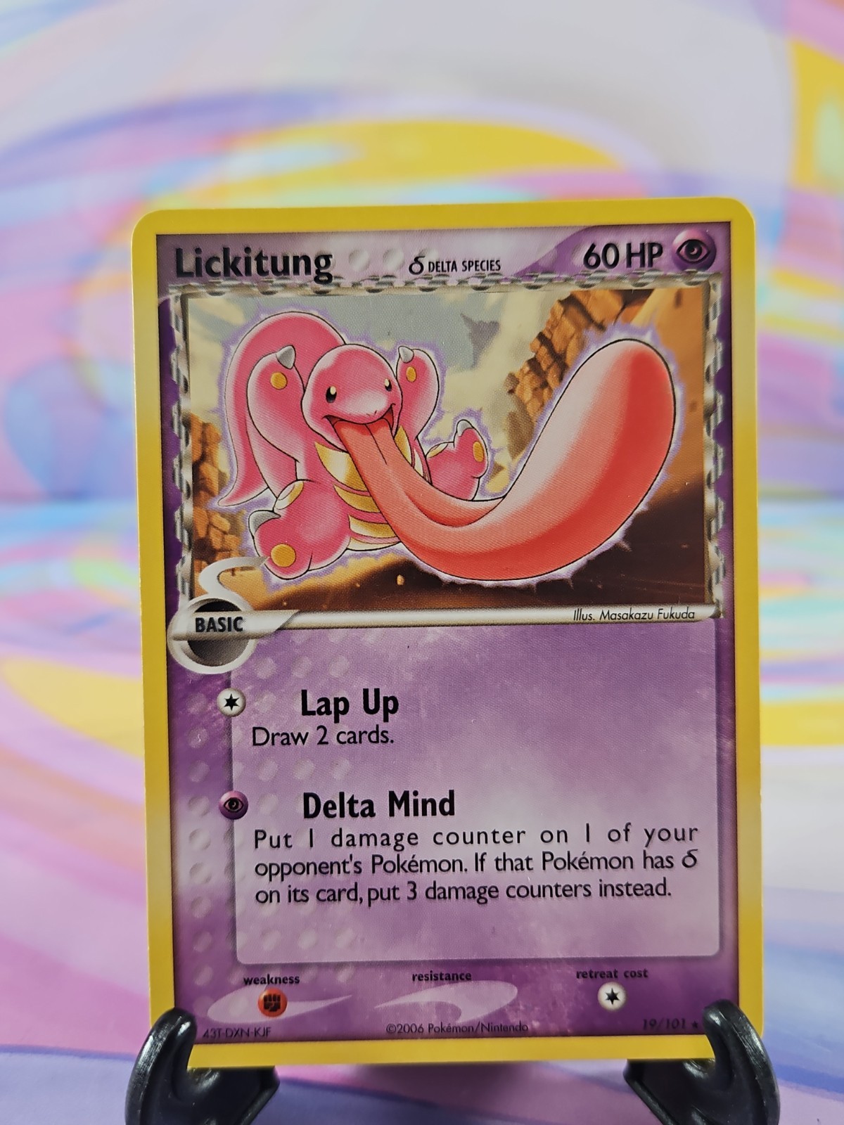 Pokemon TCG Dragon Frontiers Card | Lickitung 19/101 Rare