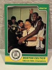 1984 Star Celtics Champs #1 Red Auerbach 1983-84 NBA Champions Checklist EXMT