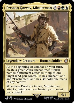 Preston Garvey, Minuteman #8 *Foil* (LP) Universes Beyond: Fallout (PIP) MTG