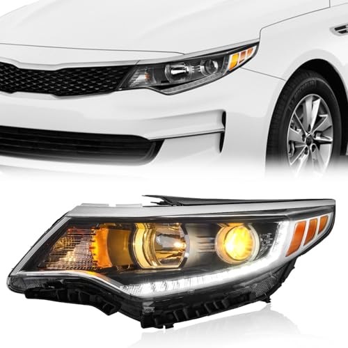 92101-D5000 Headlight Assembly for 2016–18 Kia Optima Driver Side with LED DRL