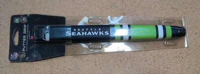 Vintage Team Golf NFL Seattle Seahawks Green & Blue Putter Grip w/Ball Marker
