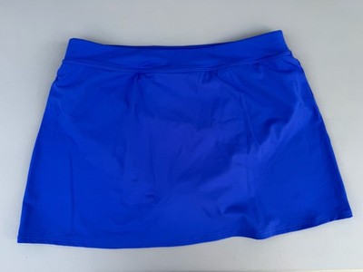 NEW Lands' End Womens Swim Skirt W/brief Size 12 Bright Blue