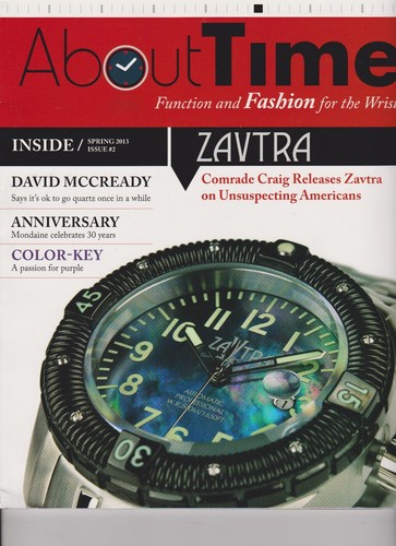 ABOUT TIME MAGAZINE #2 SPRING 2013, FUNCTION AND FASHION FOR THE WRIST. - Picture 2 of 2