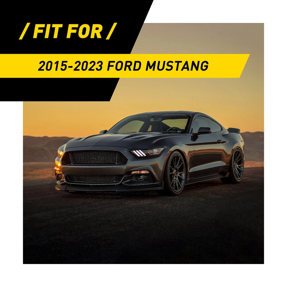 Cubierta interior del panel de cambio de marchas de fibra de carbono para Ford Mustang 2015-2023 Foto 2 de 4