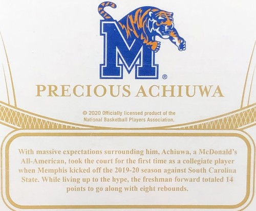 2020-21 Flawless Precious Achiuwa /5 ROOKIE GEM SIGNATURES DIAMOND ENCRUSTED 💎 - Picture 14 of 20