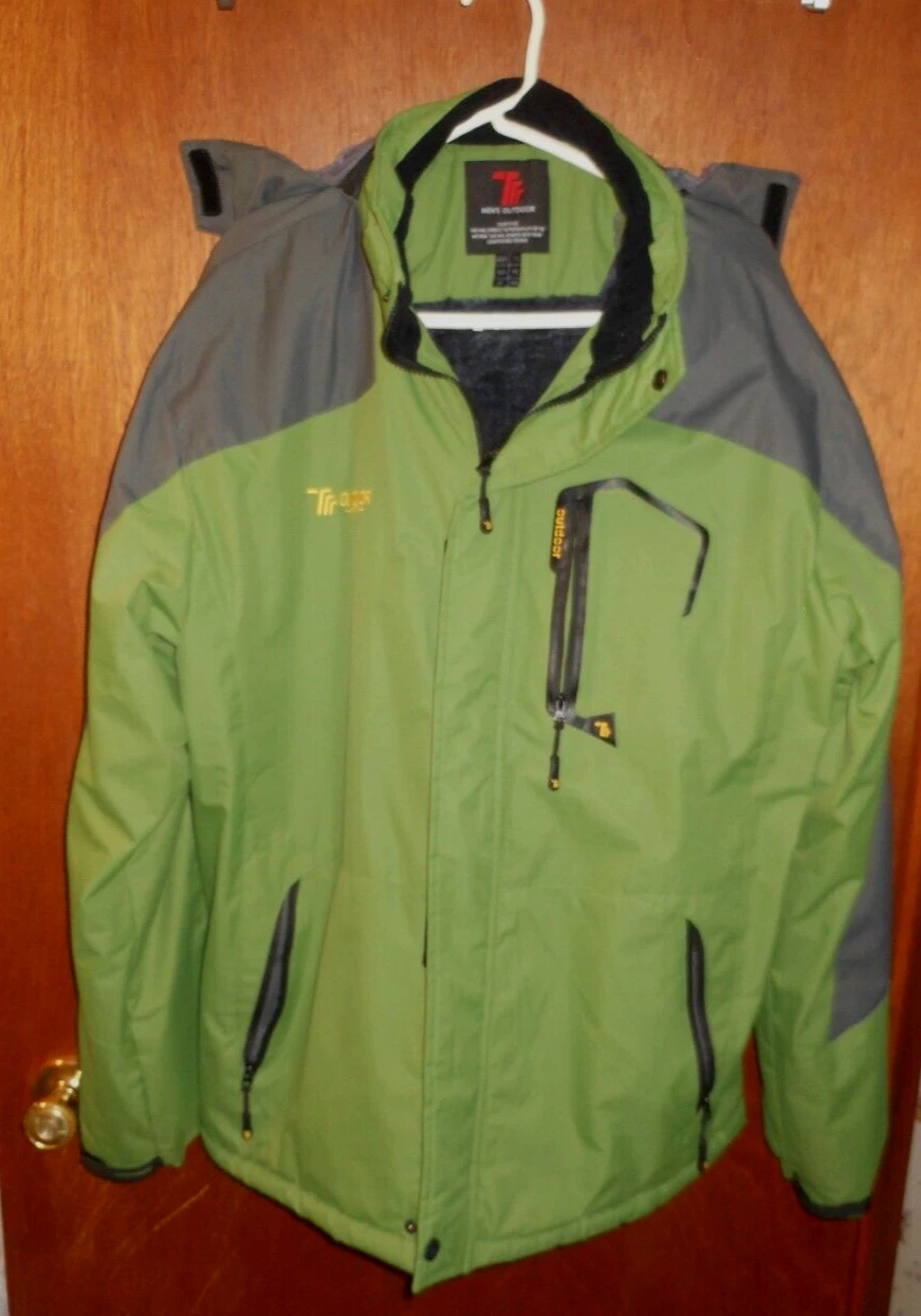 Men's Jacket Trr Outdoor Series Winter Coat Snow Size XL Fleece Lined Parka