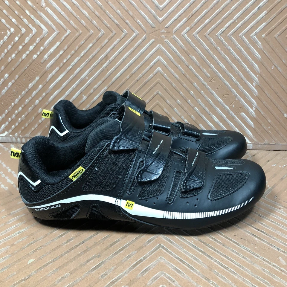 Mavic Peloton Road Bike Cycling Shoes Black/White Woman’s 7.5 Men’s 6.5 355139 - Image 3 of 4