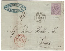 Regno di V. E. II - Storia Postale, #L21.