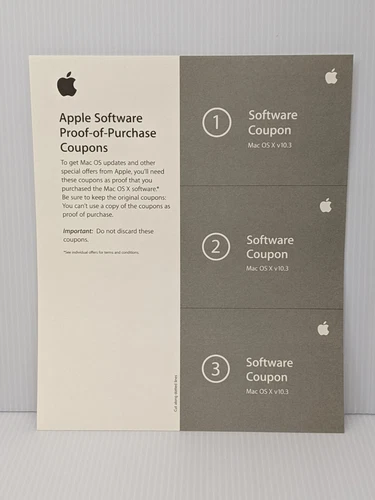 Mac OS X Panther v10.3 零售 M9227LL/A:仅盒子和手册(无软件) - 第 4 张/共 8 张