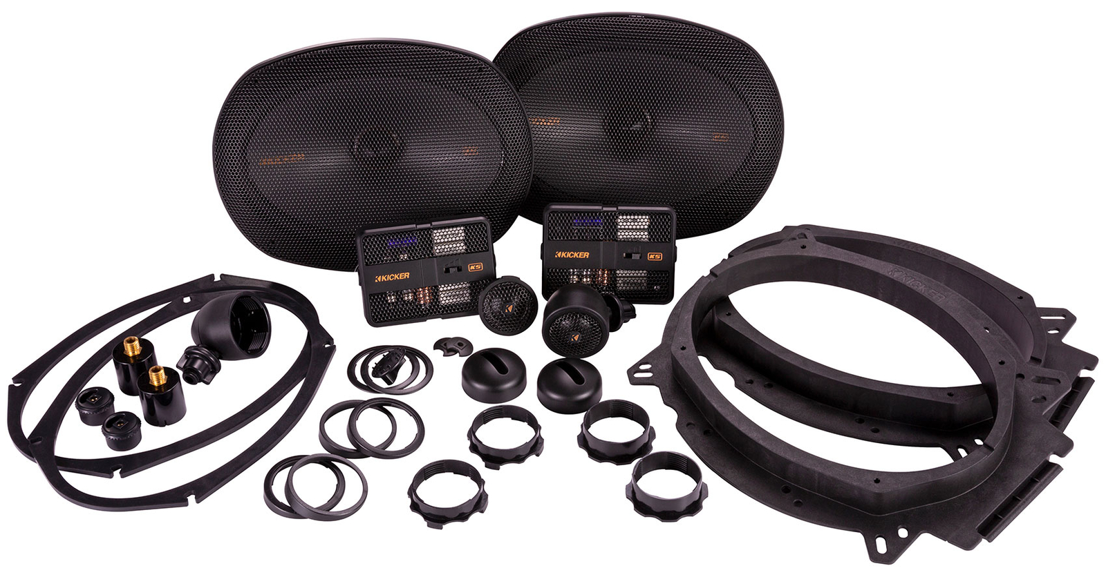 Пара автомобильных аудиосистем Kicker 51KSS6904 6x9 компонентных 2 51KSSC69304 коаксиальных динамиков