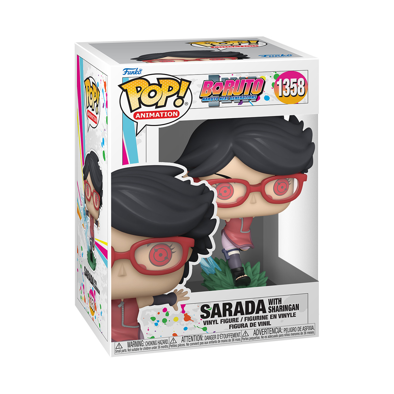 Naruto Boruto Sarada With Sharingan POP Animation #1358 Vinyl Figure FUNKO