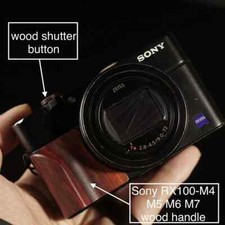 Wood Shutter Release Button Handle Grip for Sony RX100M5 M4 RX100M6 M7