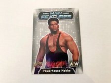 Powerhouse Hobbs Silver Main Features 2022 Upper Deck AEW Card # MF-21