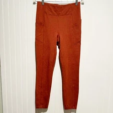 Cabi Lean Leggings Side Pockets Terra Cotta Size Small 