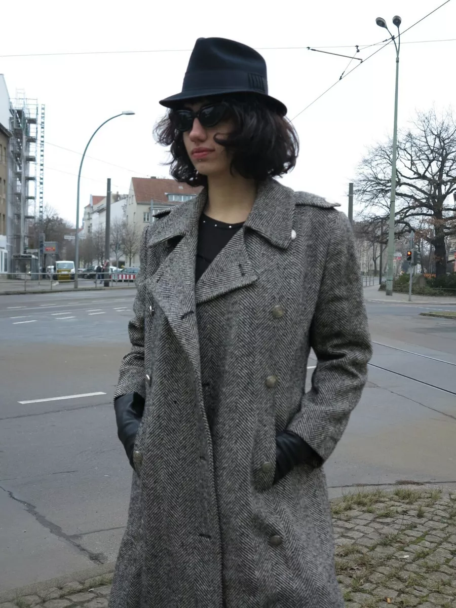Ladies sales herringbone coat