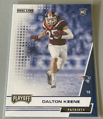 2020 Panini Playoff Goal Line Blue Parallel #268 Dalton Keene RC NFL Football